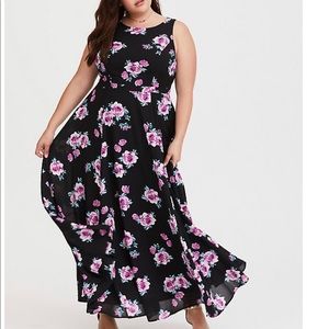 Torrid Floral Maxi Dress - EUC
